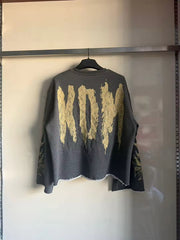 Cropped KDM Legacy Skull Bloom Long Sleeve Crew Shirt